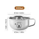 Axyaa Stainless Steel Capybara Mini Mug with Handle - Durable & Cute Drinking Cup