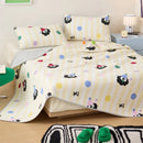 Axyaa Spring Cotton High-Temp Sand-Washed Bed Cover Single Piece, Winter Padded Bed for One