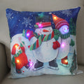 Axyaa LED Christmas Pillow Cover for Festive Holiday Decor