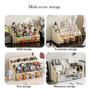 Axyaa Clear Makeup Organizer with Drawer: Cosmetic Storage Box for Dresser and Display