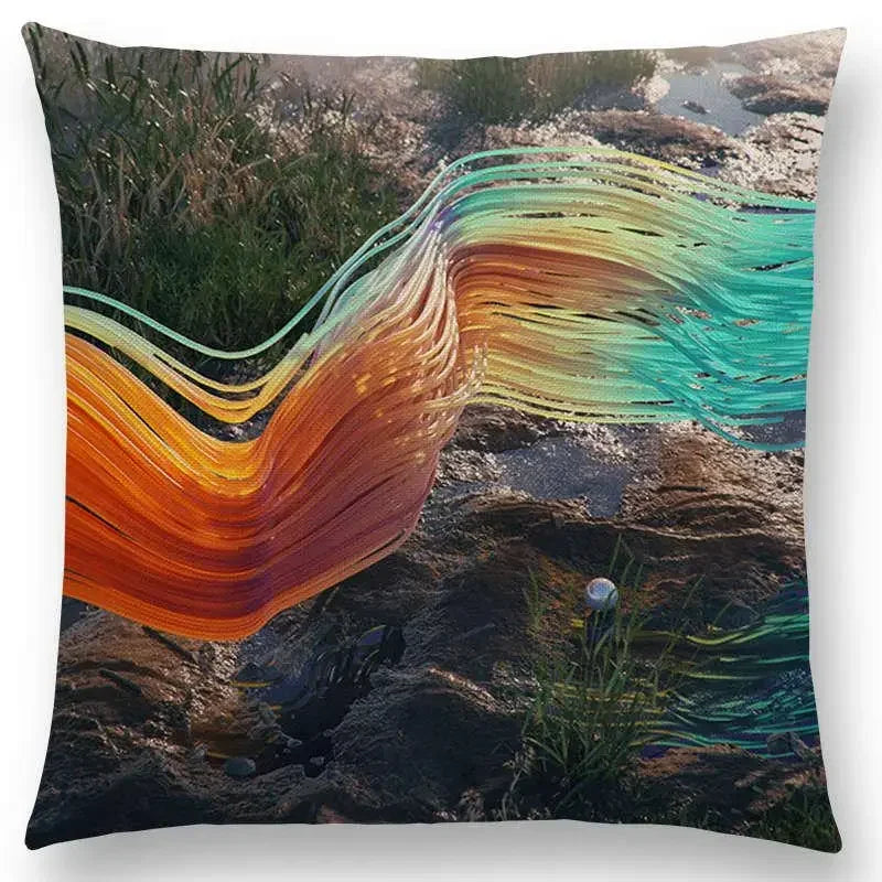 Vivid Axyaa 3D Print Spar Metal Sofa Cushion Cover Suite