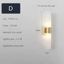 Axyaa Scandinavian Brass Wall Sconce with Glass Shade for Modern Home Decor