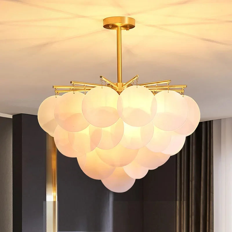 Axyaa Shell Chandelier Pendant Light for Modern Home Decor