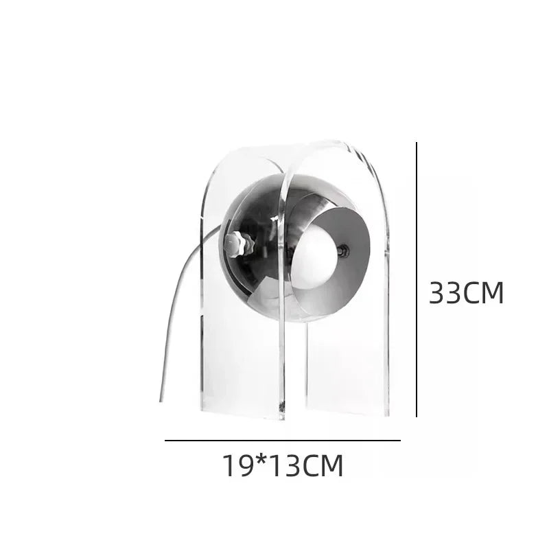 Axyaa Acrylic Bedside Table Lamp for Modern Living Rooms