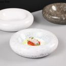 Axyaa Ceramic Double Layer Dinner Plate for Restaurant Specialties