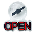 Axyaa 3D Holographic Fan LED OPEN Neon Sign USB Interface for Enhanced Store Visibility
