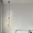 Axyaa Tri Color Glass Pendant Light with Gold and Black Fixture