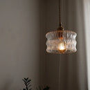 Axyaa Copper Green Glass LED Pendant Light - Nordic Modern Hanging Lamp