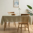 Geometric Cotton Tablecloth by Axyaa: Checkered Kitchen, Wedding & Holiday Decor