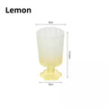 Axyaa Flower Glass Cup Set - Colourful Goblet for Home, Bar, and Cafe Drinkware