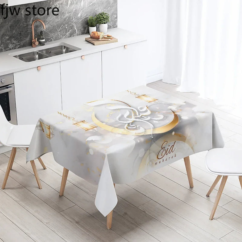 Axyaa Ramadan Mosque Tablecloth - Waterproof & Stain Resistant