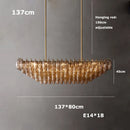 Axyaa Black Chrome LED Chandelier for Dining Room