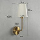 Axya Nordic Minimalist LED Wall Lamp with Linen Lampshade for Home Decor