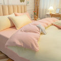Axyaa Solid Color Bedding Set: Soft Twin Full Queen Size Bed Linens