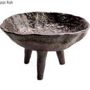 Axya Ceramic Fruit Plate with High Foot for Snacks, Nuts, and Dim Sum