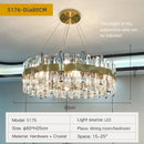 Axyaa Luxury Villa Crystal Ceiling Chandelier for Living Room Dining Hall Lighting