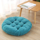 Axyaa Round Tufted Corduroy Floor Cushion for Meditation and Sitting