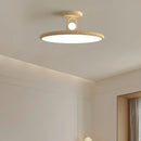 Axyaa Wood-grain LED Ceiling Chandelier for Bedroom, Balcony, Bathroom Lighting