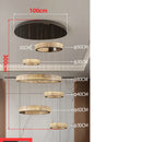 Axyaa Crystal Chandelier Stair Pendant Lamp Living Room Pendant Lights Interior Lighting