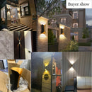 Axyaa 10W LED Outdoor Wall Lamp Aluminum Waterproof Garden Porch Lights