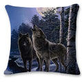 Axyaa Wolf Moon Soft Polyester Pillowcase - Home Car Sofa Cushion