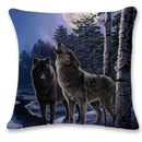 Axyaa Wolf Moon Soft Polyester Pillowcase - Home Car Sofa Cushion