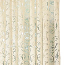 Axyaa Floral Jacquard Tulle Curtains: European Retro Style for Living Room Decor