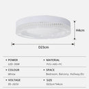 Axyaa Crystal LED Ceiling Light - Modern Interior Decoration for Living Room Bedroom