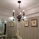 Axyaa Retro Resin LED Chandelier for Home Decor and Lighting