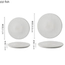 Axyaa Ceramic Dinner Plates Set | Creative Round Tableware for Pasta, Steak, Sushi