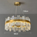 Axyaa Crystal Chandelier Pendant Light for Luxury Living Room Bedroom Lighting