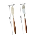 Axyaa Stainless Steel Butter Knife with Wooden Handle - Kitchen Baking Tools