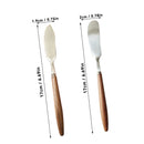 Axyaa Stainless Steel Butter Knife with Wooden Handle - Kitchen Baking Tools