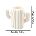 Axyaa Plastic Vase: Unbreakable Cactus Flower Pot & Pen Holder