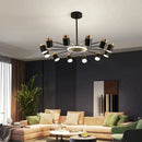 Axyaa Nordic LED Rotating Chandelier | 3 Dimmable Settings | Indoor Lighting Decor