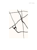 Axyaa Plush Black White Lines Carpet: Modern Luxury Room Decor Rug