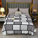 Axyaa Plaid Flannel Throw Blanket - Cozy All-Season Bedspread