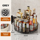 Axyaa Seasoning Storage Tray: Rotating Kitchen Organizer for Cosmetics, Bathroom, and Pantry