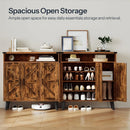 Axyaa 3-Door Shoe Cabinet: Entryway Storage Organizer, 39.4" Tall Freestanding