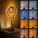 Axyaa Heart-Shaped Table Lamp with USB Three-Color Dimming - Ideal for Bedroom, Study, Living Room