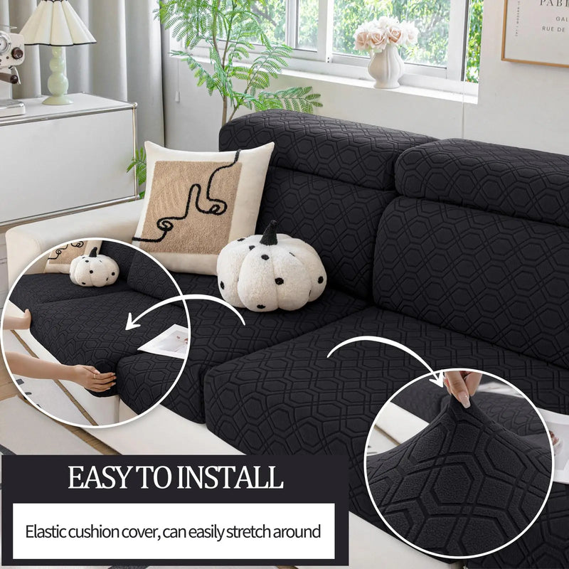 Axyaa Stretch Sofa Seat Cushion Covers - Washable & Universal Fit