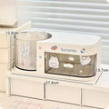 Axyaa Desktop Pen Holder with Drawers - Student Desk Organizer for Girls