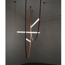 Axyaa Nordic Glass Tube Pendant Lamp for Living Room, Dining Room, Coffee Shop