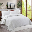 Axyaa Cotton Quilted Bed Cover Set, American Simple Washed Cotton Bedding, Three-Piece Home Textile