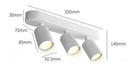 Axyaa Rotatable GU10 LED Spot Ceiling Downlight for Home Living Room
