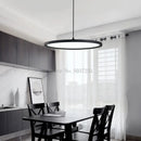 Axyaa Modern Disc LED Chandelier - Minimalist Nordic Design for Living Room & Study