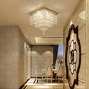 Axyaa Square Crystal Ceiling Lamp for Elegant Home Lighting