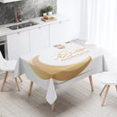 Axyaa Eid Mubarak Mosque Tablecloth: Waterproof, Anti-fouling, Islamic Home Decor
