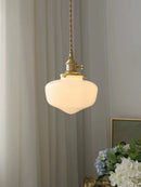 Axyaa Vintage Glass Pendant Light Kitchen Island Chandelier Gold Modern Fixture