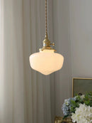 Axyaa Glass Shade LED Pendant Lamp for Minimalist Indoor Lighting